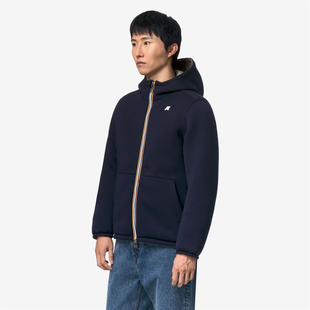 Jackets_Man_JACK SPACER NYLON DOUBLE_Short_Blue Depth - Green Army - Commercial 5