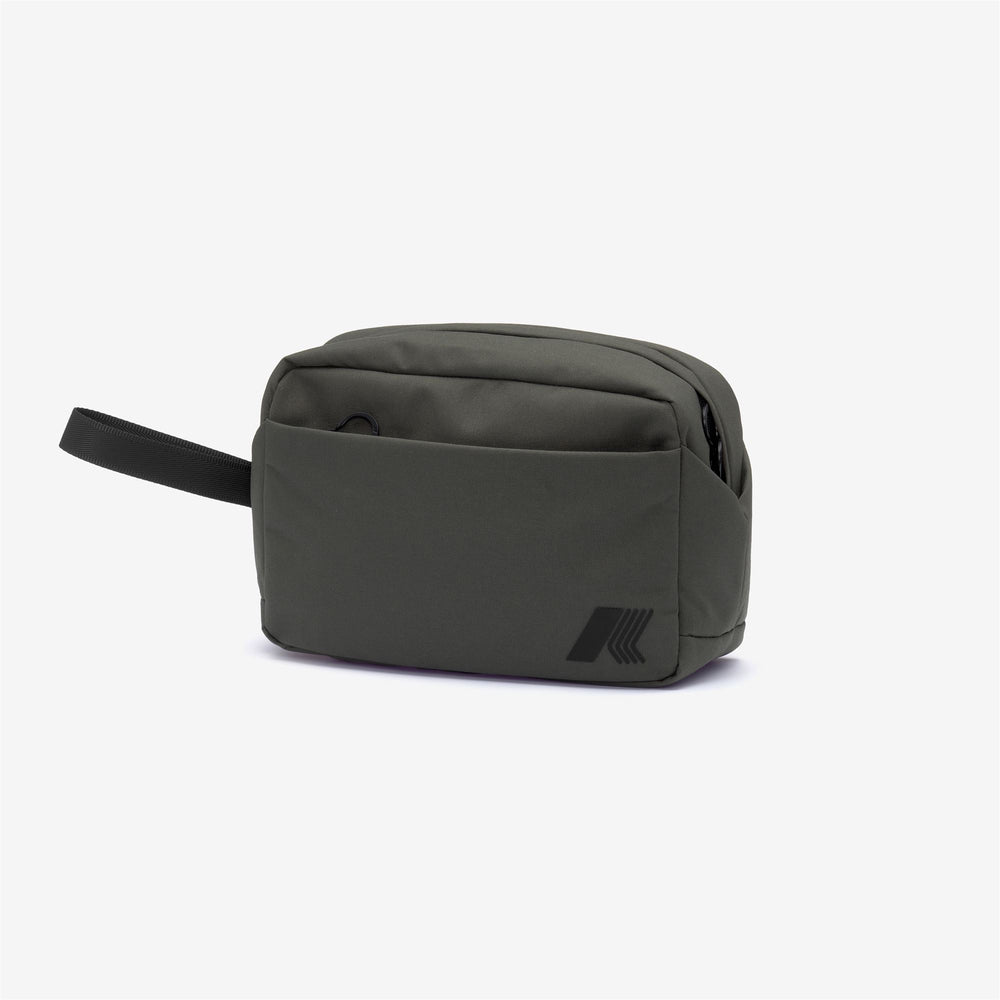 Small Accessories_WOMAN_LOANA_Beauty Case_GREEN BLACKISH - DressedFront