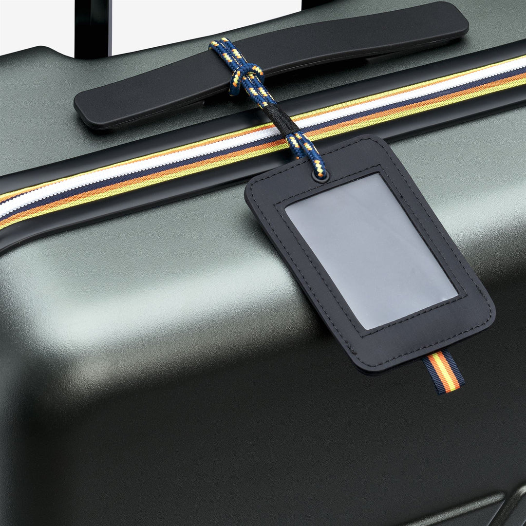 EUDOXIEUR LOGO - Luggage Bags - Trolley - UNISEX - GREEN BLACKISH