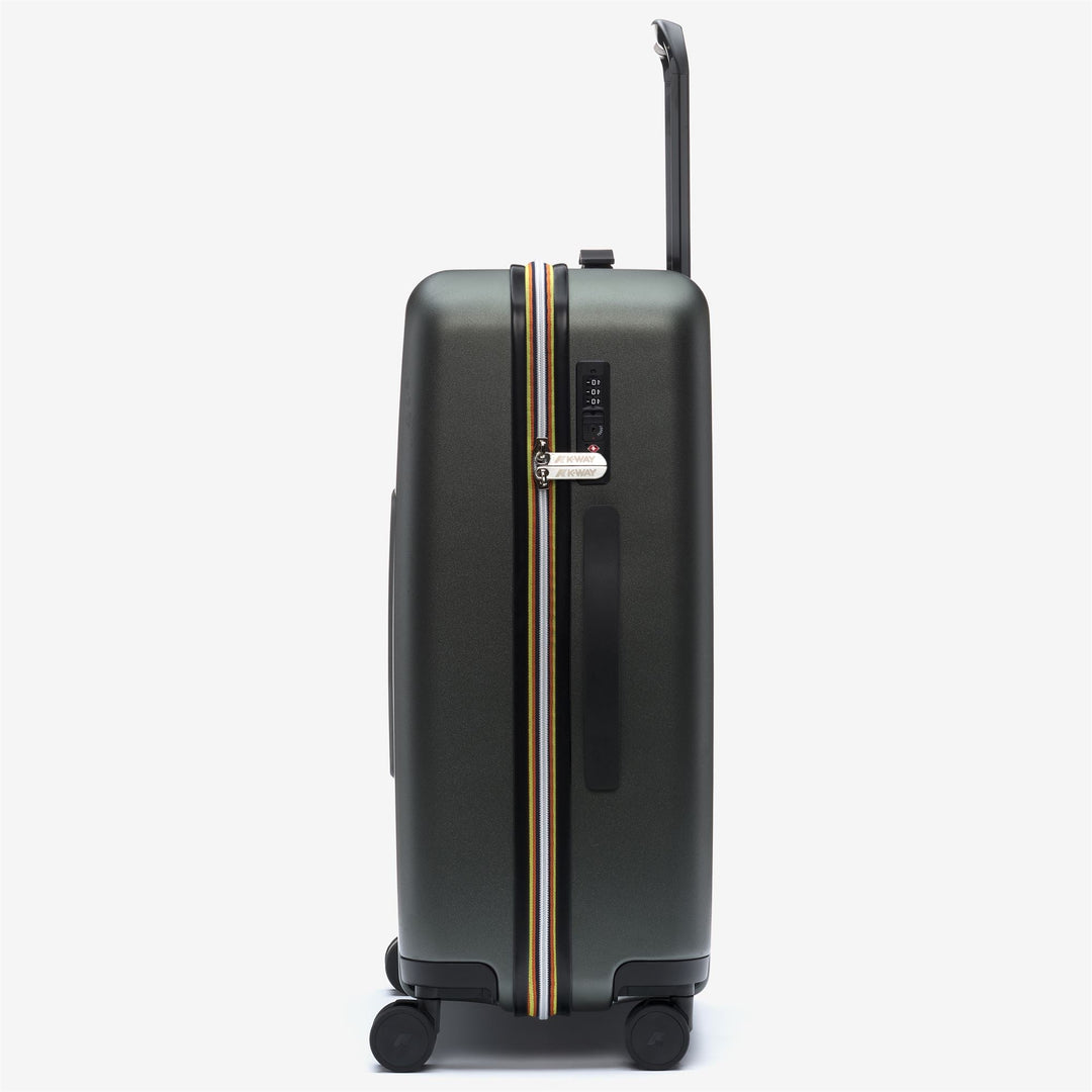 EUDOXIEUR LOGO - Luggage Bags - Trolley - UNISEX - GREEN BLACKISH