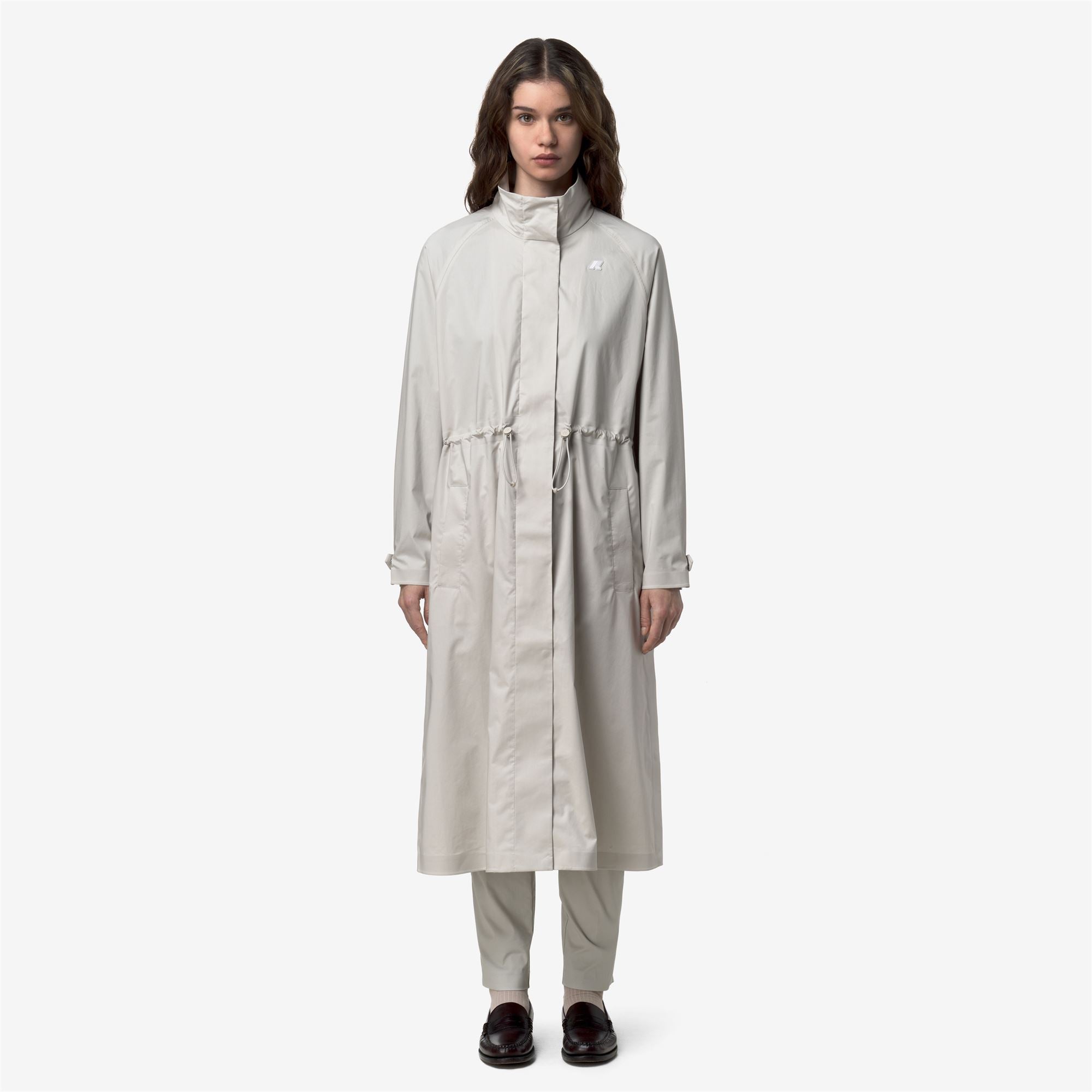 Jackets_Woman_BARBREIN COTTON 3LAYERS AF_Long_BEIGE LT - Commercial 4