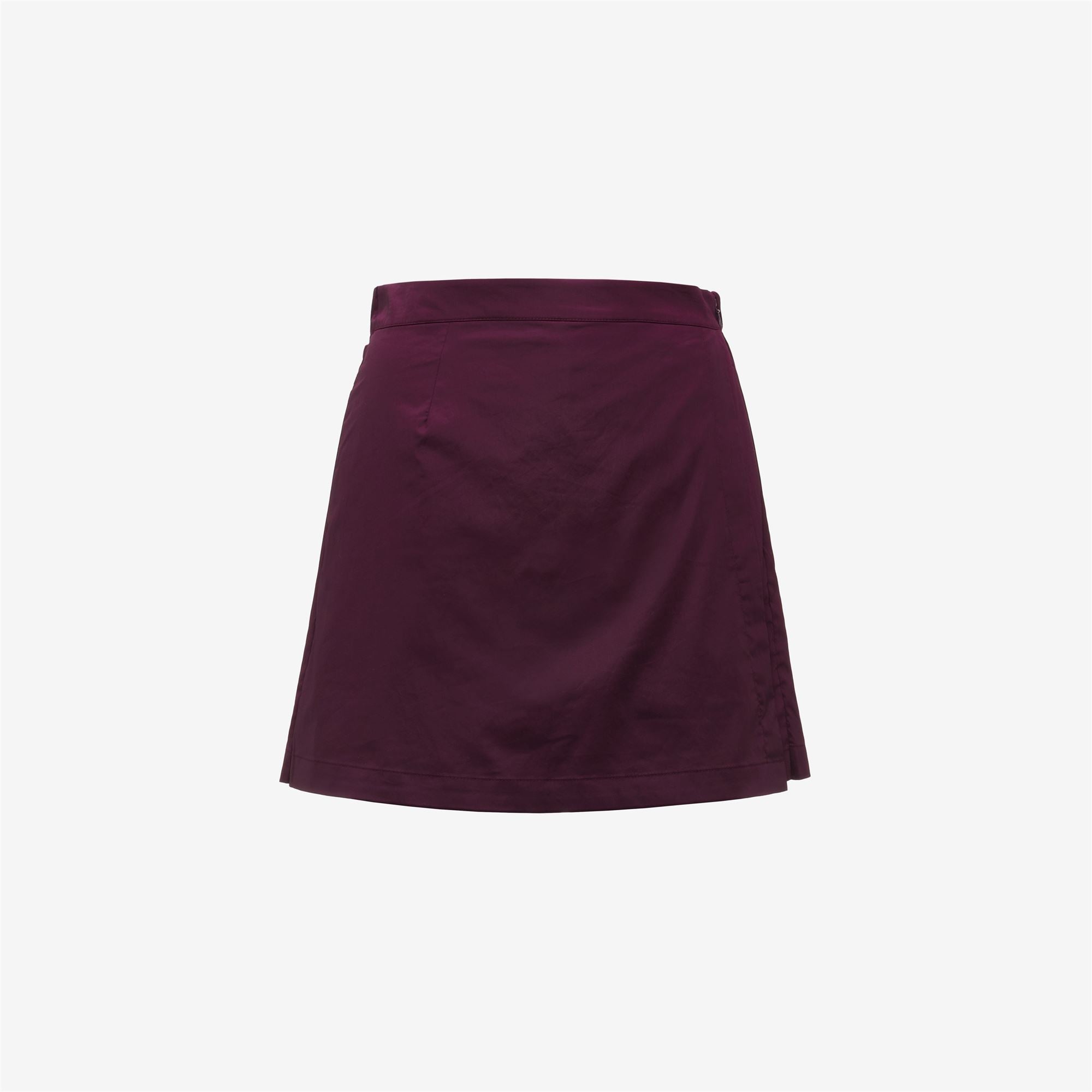 Shorts_Woman_LAMANDIE SHINY COTTON_Sport Shorts_Violet Mauve Wine - Commercial 1