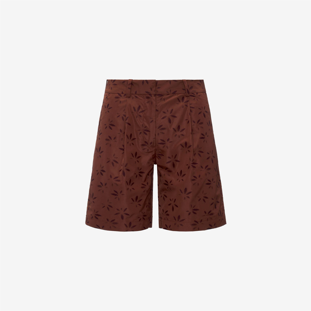 Shorts_Woman_LAROSE EMBY JACQUARD_Sport Shorts_BROWN - VIOLET JACQUARD - Brown Reddish - Violet Burnished - Commercial 1