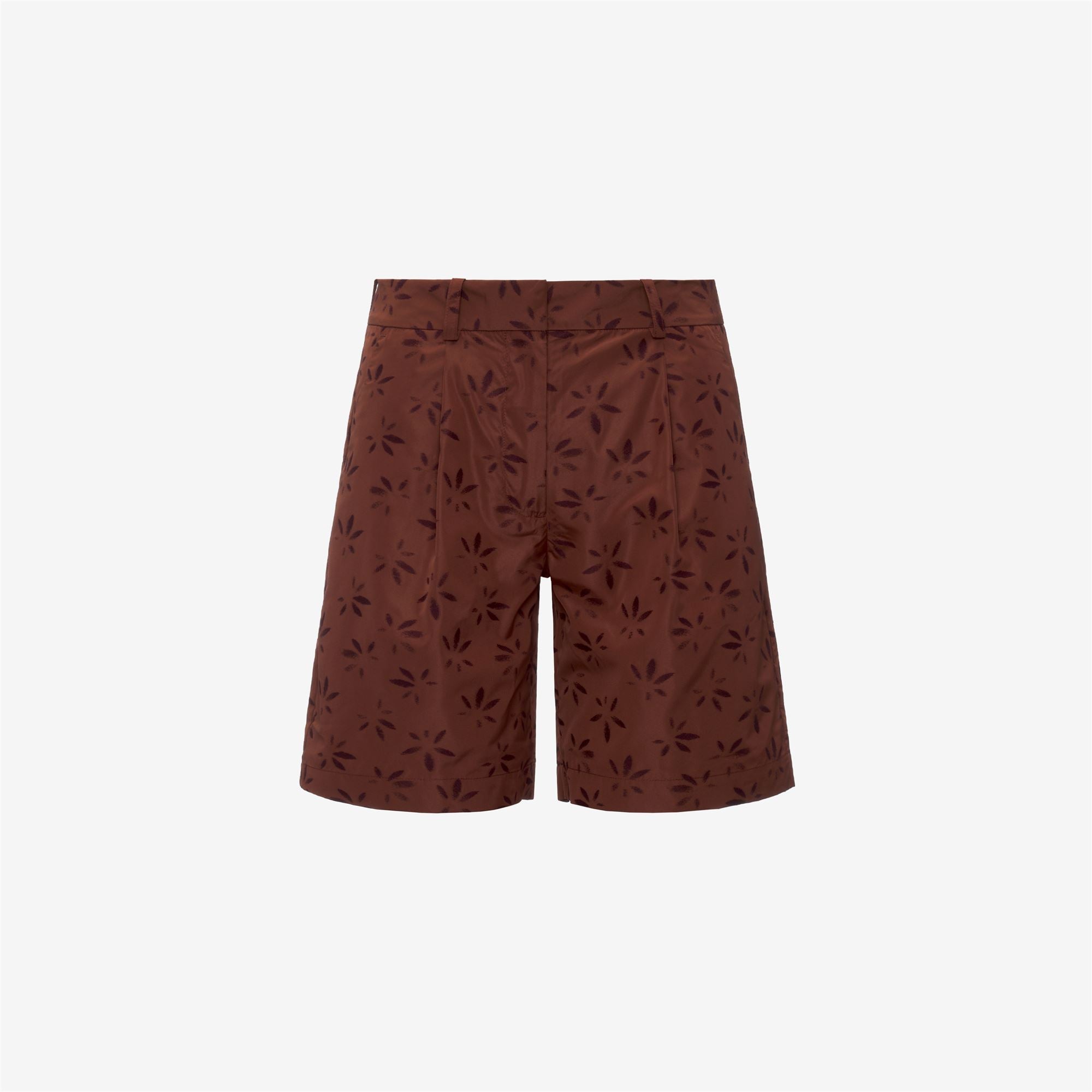 Shorts_Woman_LAROSE EMBY JACQUARD_Sport Shorts_BROWN - VIOLET JACQUARD - Brown Reddish - Violet Burnished - Commercial 1