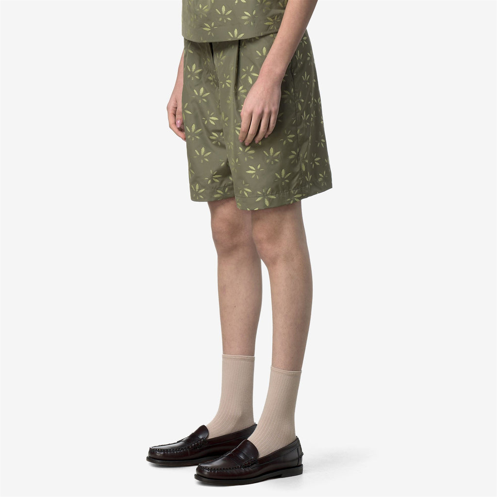 Shorts_Woman_LAROSE EMBY JACQUARD_Sport Shorts_GREEN - LIME JACQUARD - Green Lichen - Green Dk Lime - Commercial 5