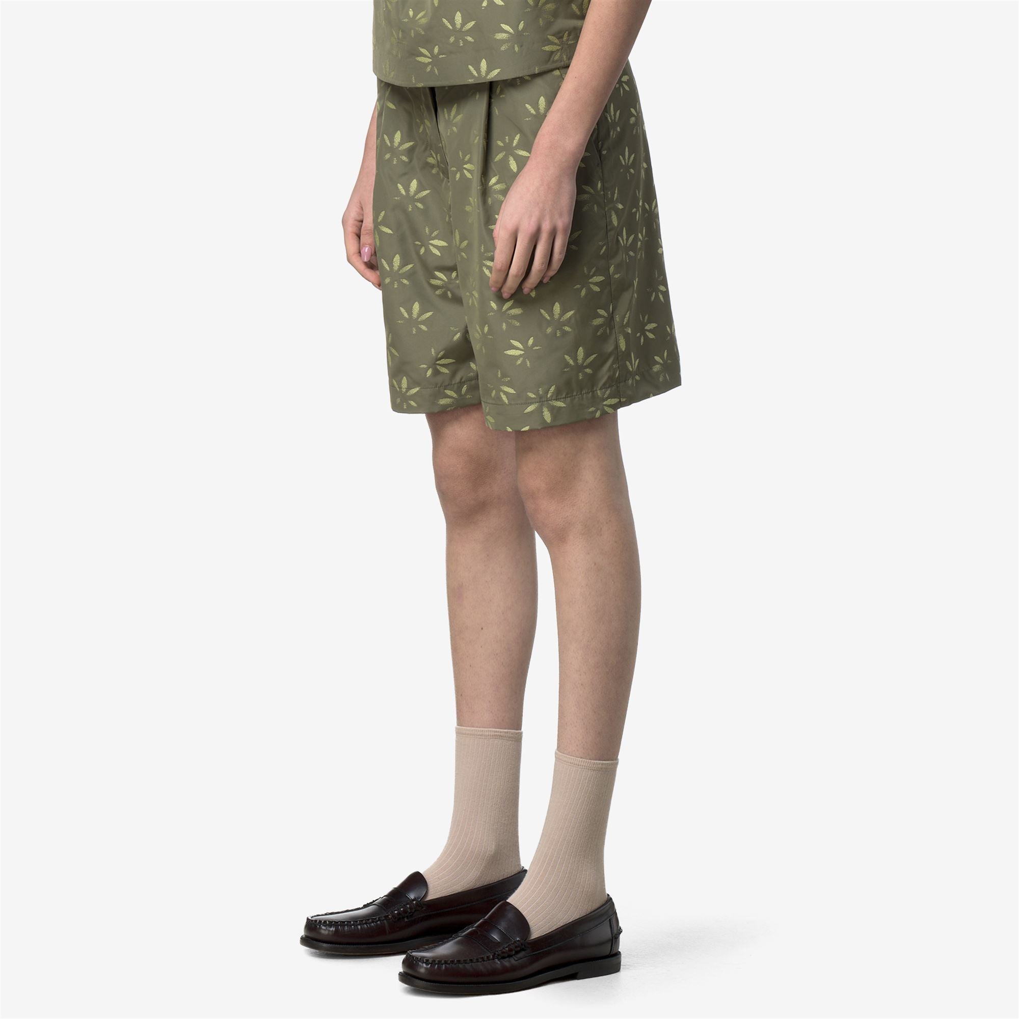Shorts_Woman_LAROSE EMBY JACQUARD_Sport Shorts_GREEN - LIME JACQUARD - Green Lichen - Green Dk Lime - Commercial 5