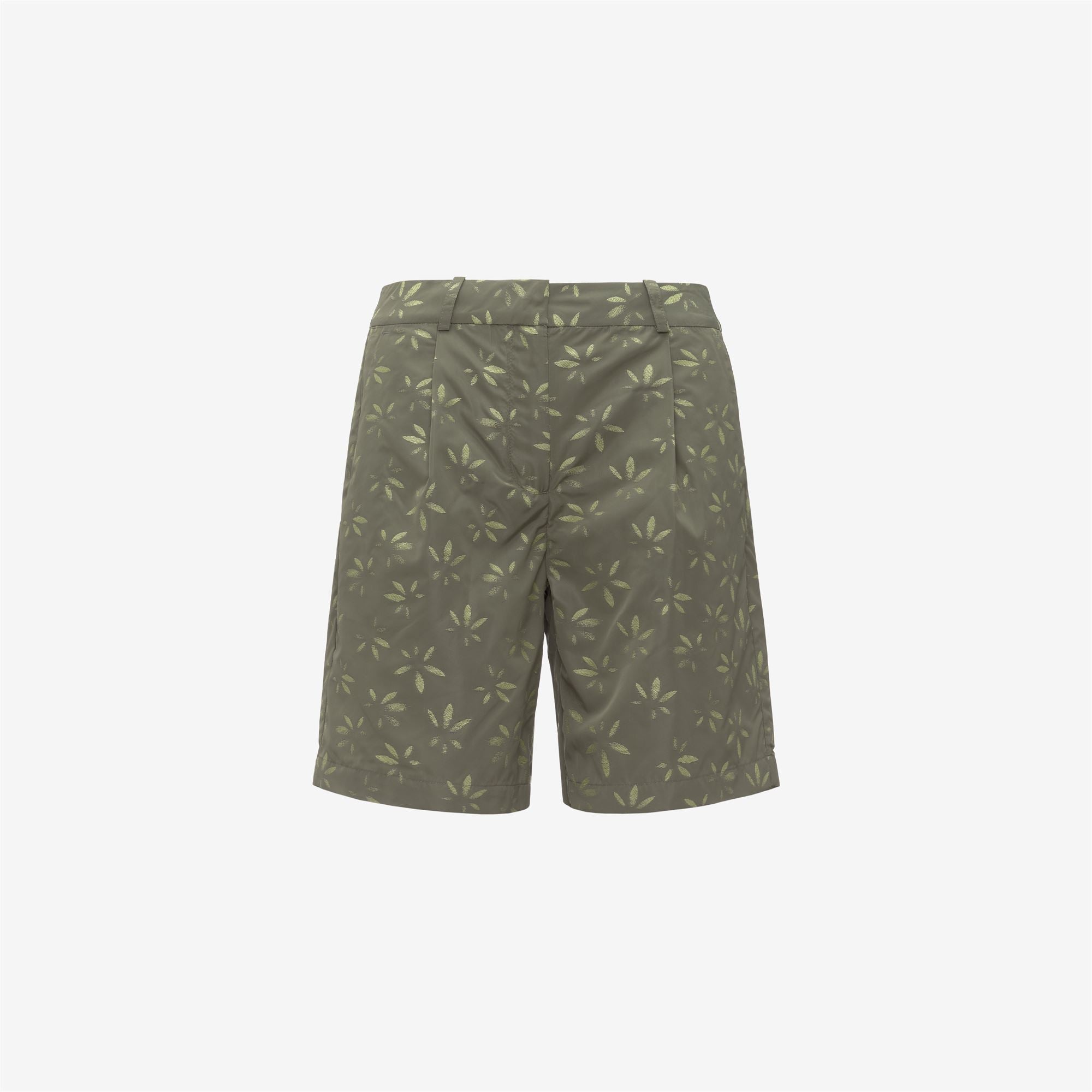 Shorts_Woman_LAROSE EMBY JACQUARD_Sport Shorts_GREEN - LIME JACQUARD - Green Lichen - Green Dk Lime - Commercial 1