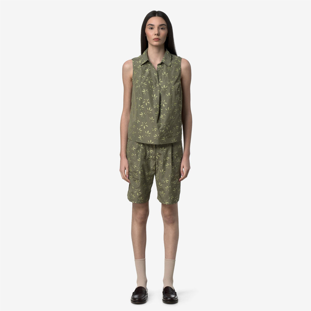 Shorts_Woman_LAROSE EMBY JACQUARD_Sport Shorts_GREEN - LIME JACQUARD - Green Lichen - Green Dk Lime - Commercial 4