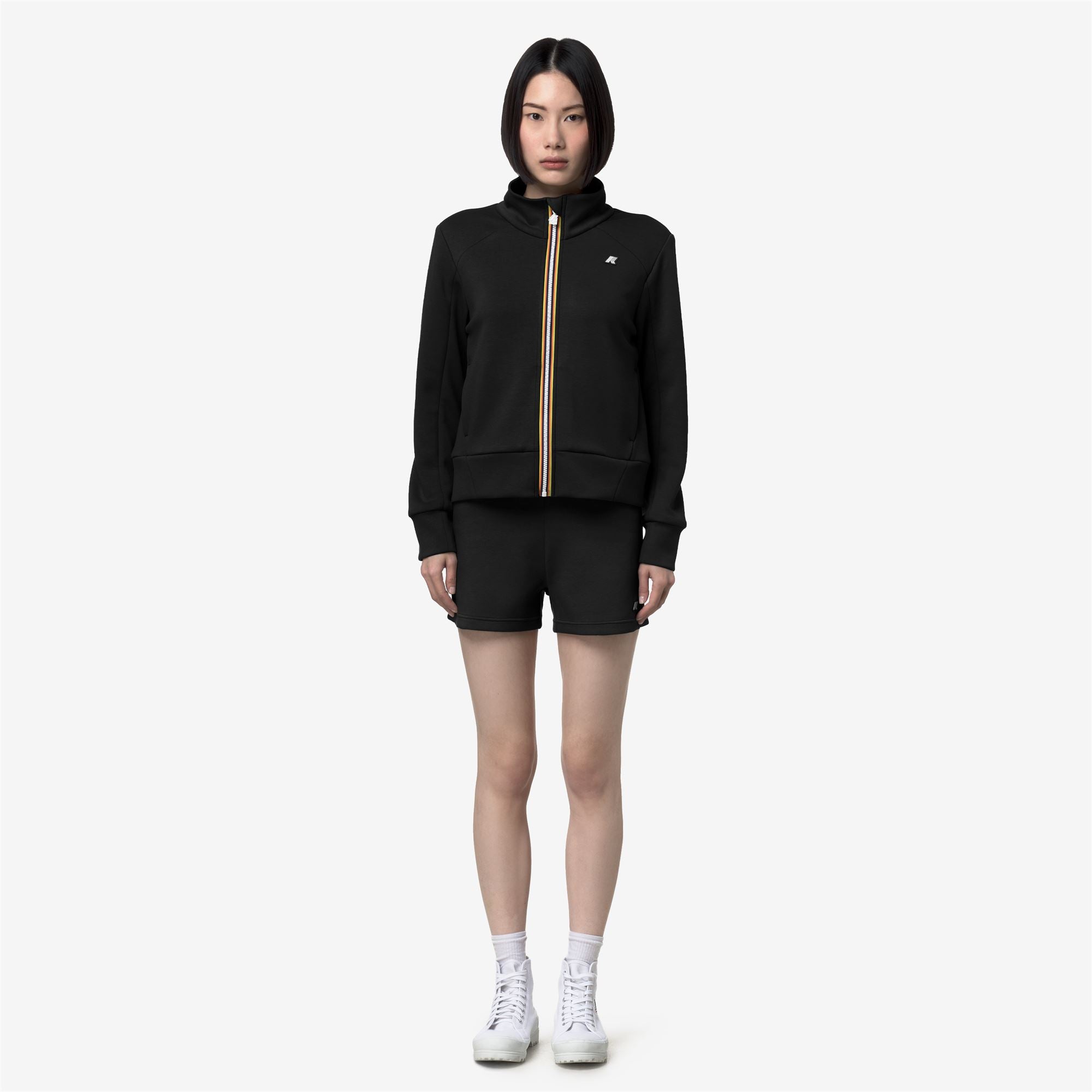 Shorts_Woman_RIKELLE LIGHT SPACER_Sport Shorts_Black Pure - Black Pure - Commercial 4