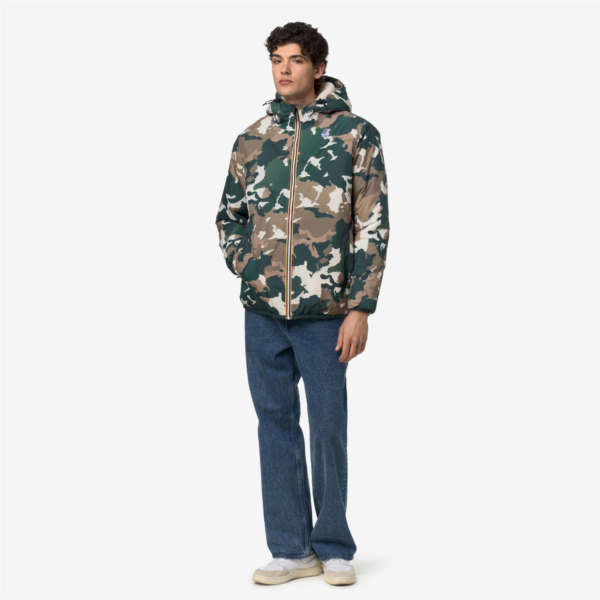 Jackets_UNISEX_ CLAUDE ORSETTO GRAPHIC_Mid_CAMO - Green Dk Jungle - Beige Khaki - Commercial 7