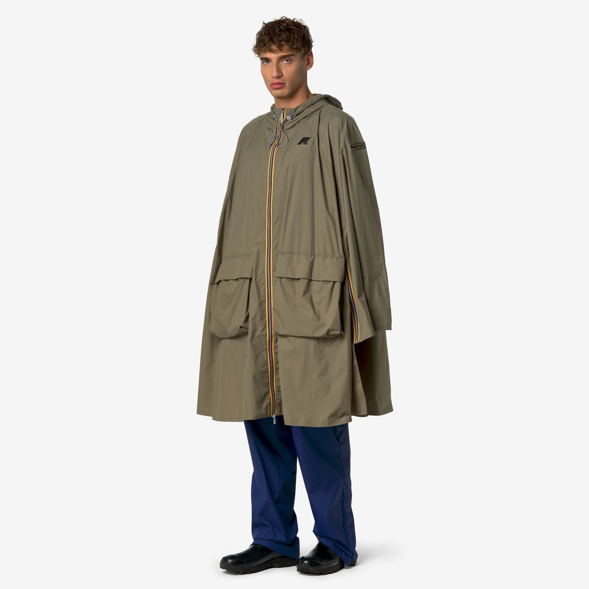 Jackets_Unisex_ROUELLE 4.0 BROMPTON_Poncho_Green Mud - Commercial 7