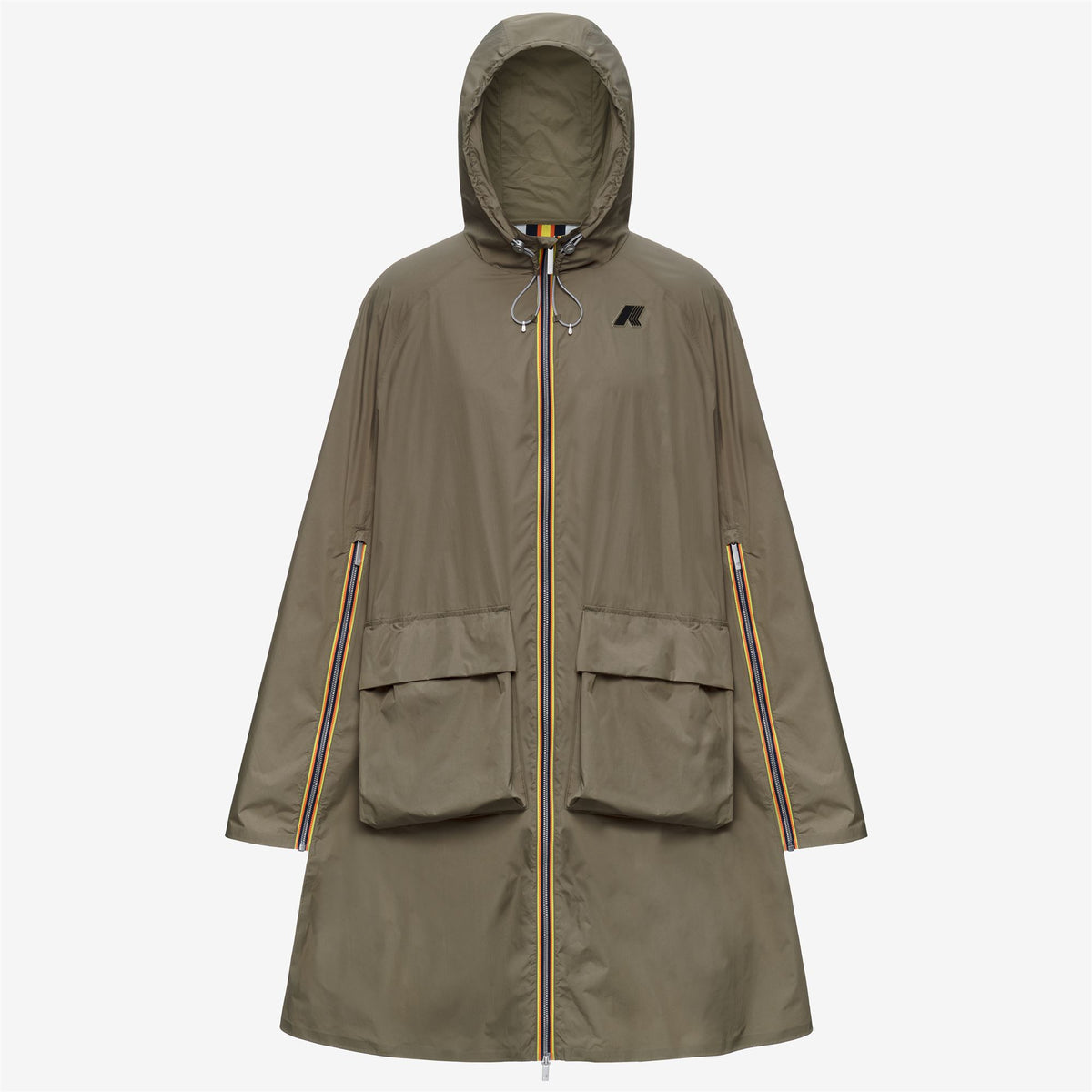 Jackets_Unisex_ROUELLE 4.0 BROMPTON_Poncho_Green Mud - Commercial 1