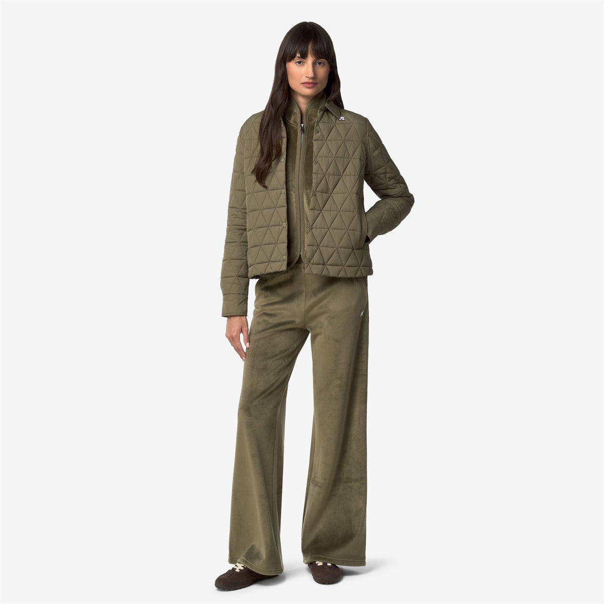 Jackets_Woman_NIKA DIAMOND QUILTED WARM_Mid_Green Army - Commercial 7