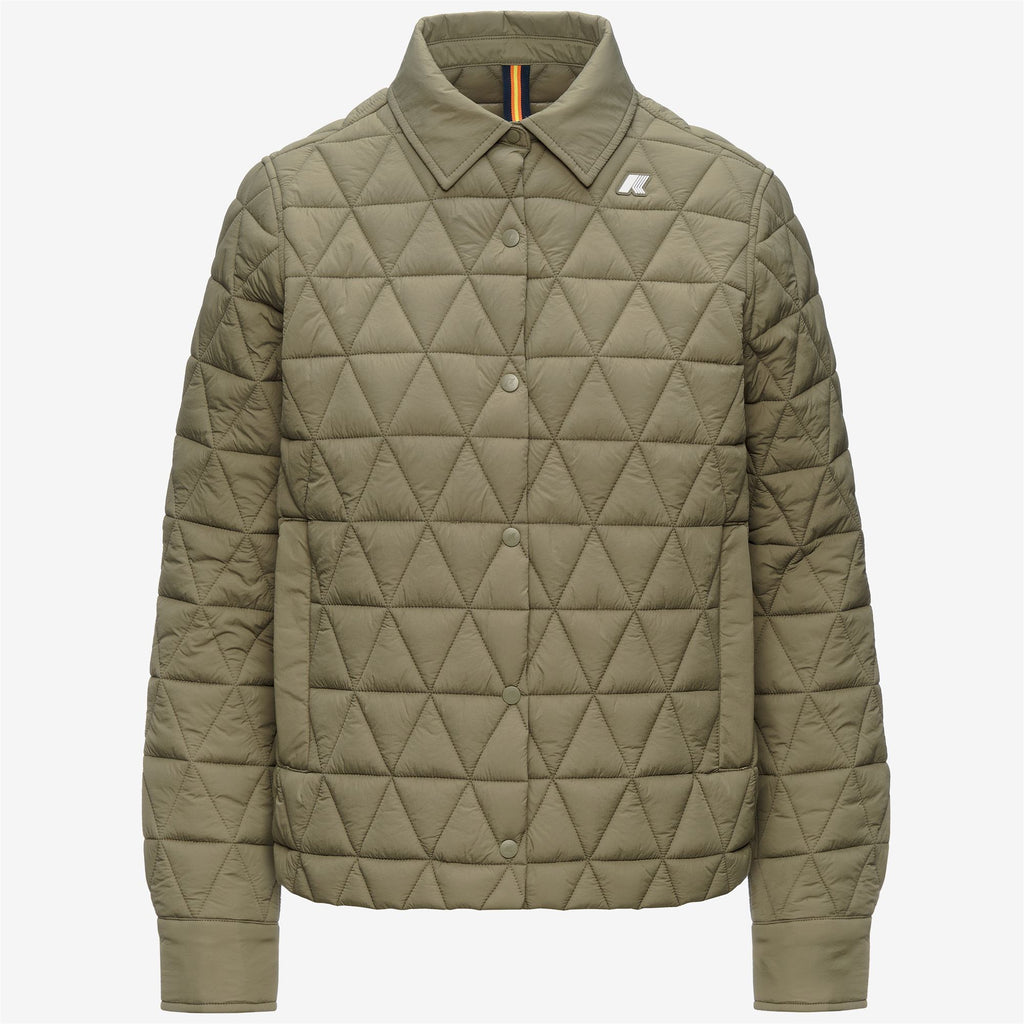 Jackets_Woman_NIKA DIAMOND QUILTED WARM_Mid_Green Army - Commercial 1