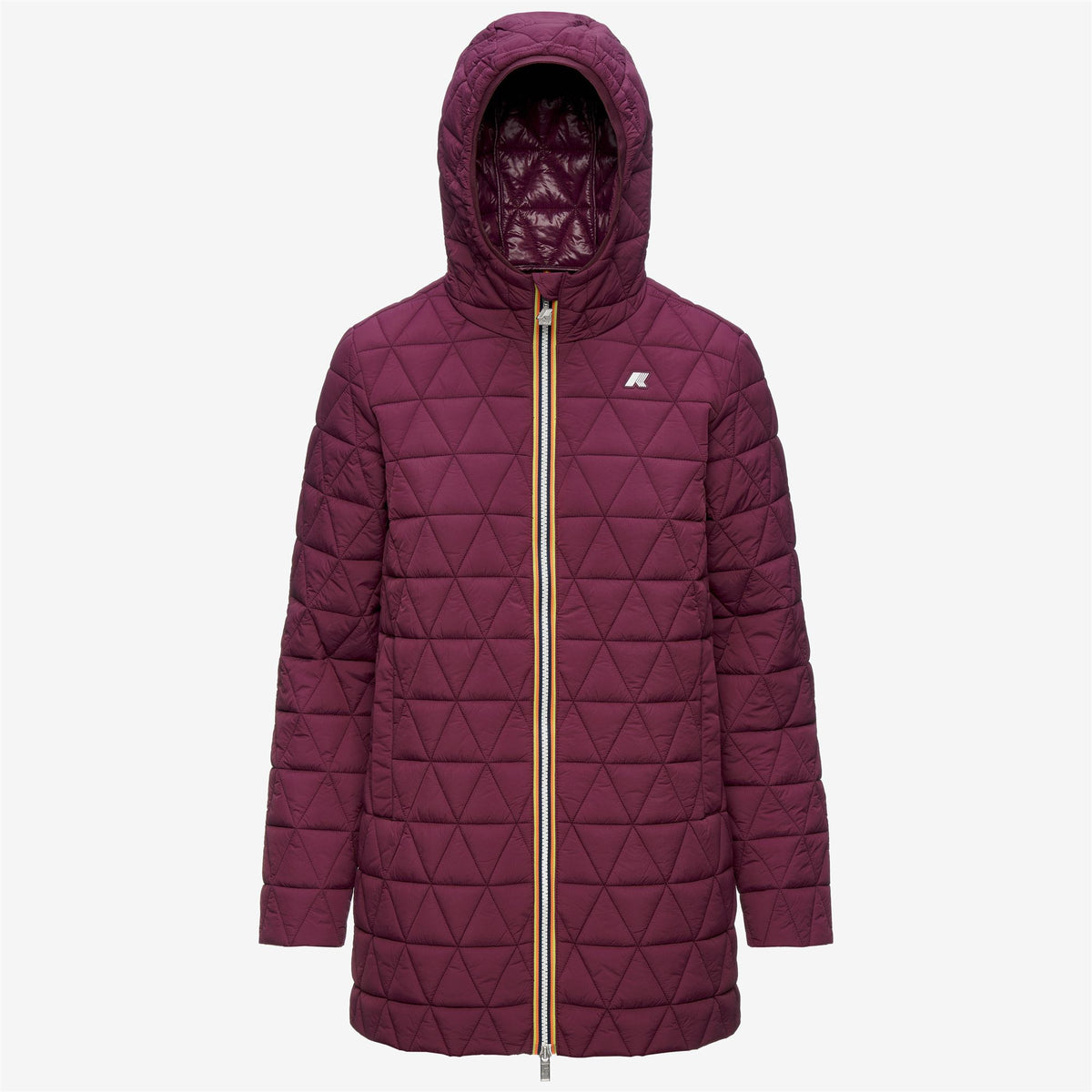 Jackets_Woman_SOPHIE DIAMOND QUILTED WARM_3/4 Length_Violet Mauve Wine - Commercial 1