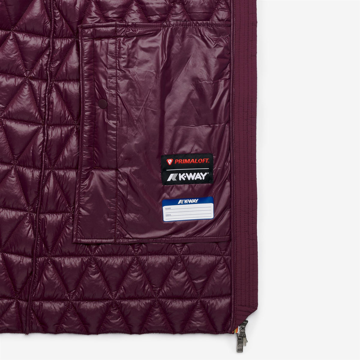 Jackets_Woman_SOPHIE DIAMOND QUILTED WARM_3/4 Length_Violet Mauve Wine - Commercial 2