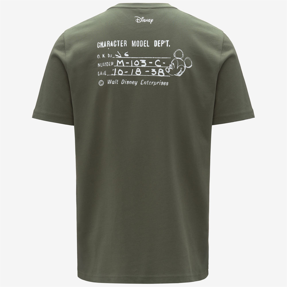T-Shirts & Top_Man_ODOM JERSEY MICKEY_T-Shirt_Green Lichen-White - Green Lichen - White - DressedFront