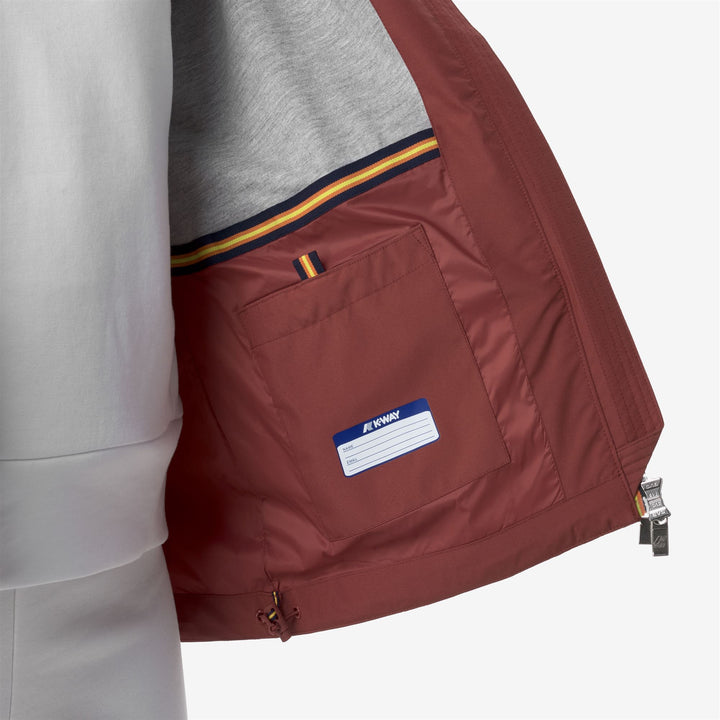 MARGUERITE STRETCH POLY JERSEY - Jackets - Mid - WOMAN - RED BROWNISH
