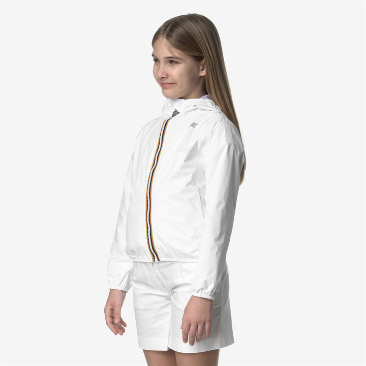 P. LILY PLUS.2 REVERSIBLE - Jackets - Short - GIRL - WHITE-VIOLET LT LILAC