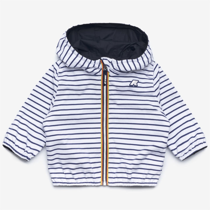 E. JAKE PLUS.2 JERSEY REVERSIBLE - Jackets - Short - KID UNISEX - BLUE DEPTH-WHITE-BLUE DEEP COBALT