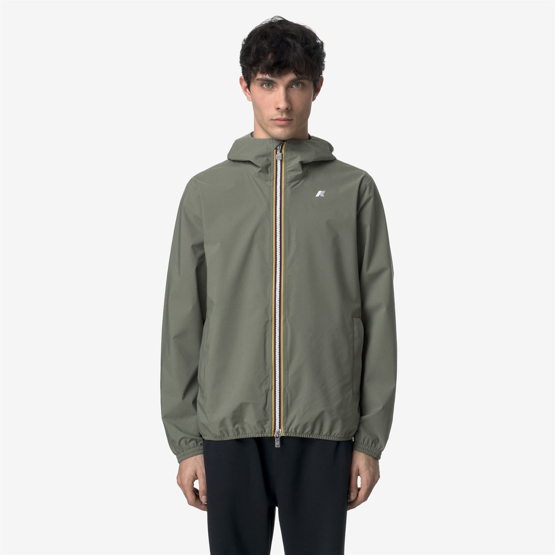 JACK STRETCH DOT - Jackets - Short - MAN - GREEN LICHEN