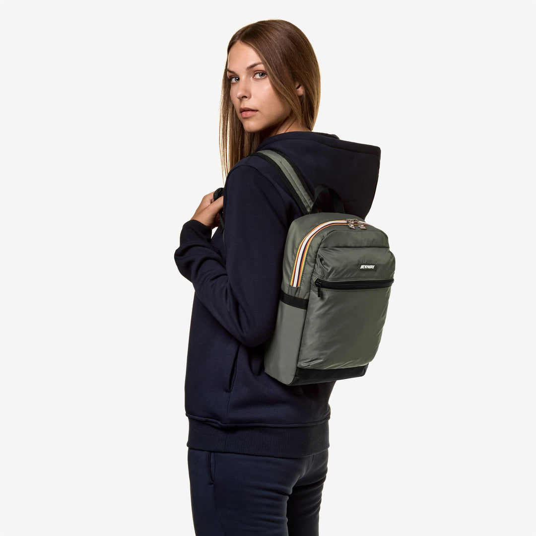SMALL LAON - Bags - Backpack - UNISEX - GREEN BLACKISH