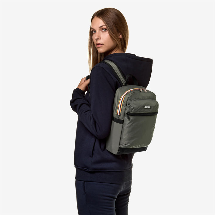 SMALL LAON - Bags - Backpack - UNISEX - GREEN BLACKISH