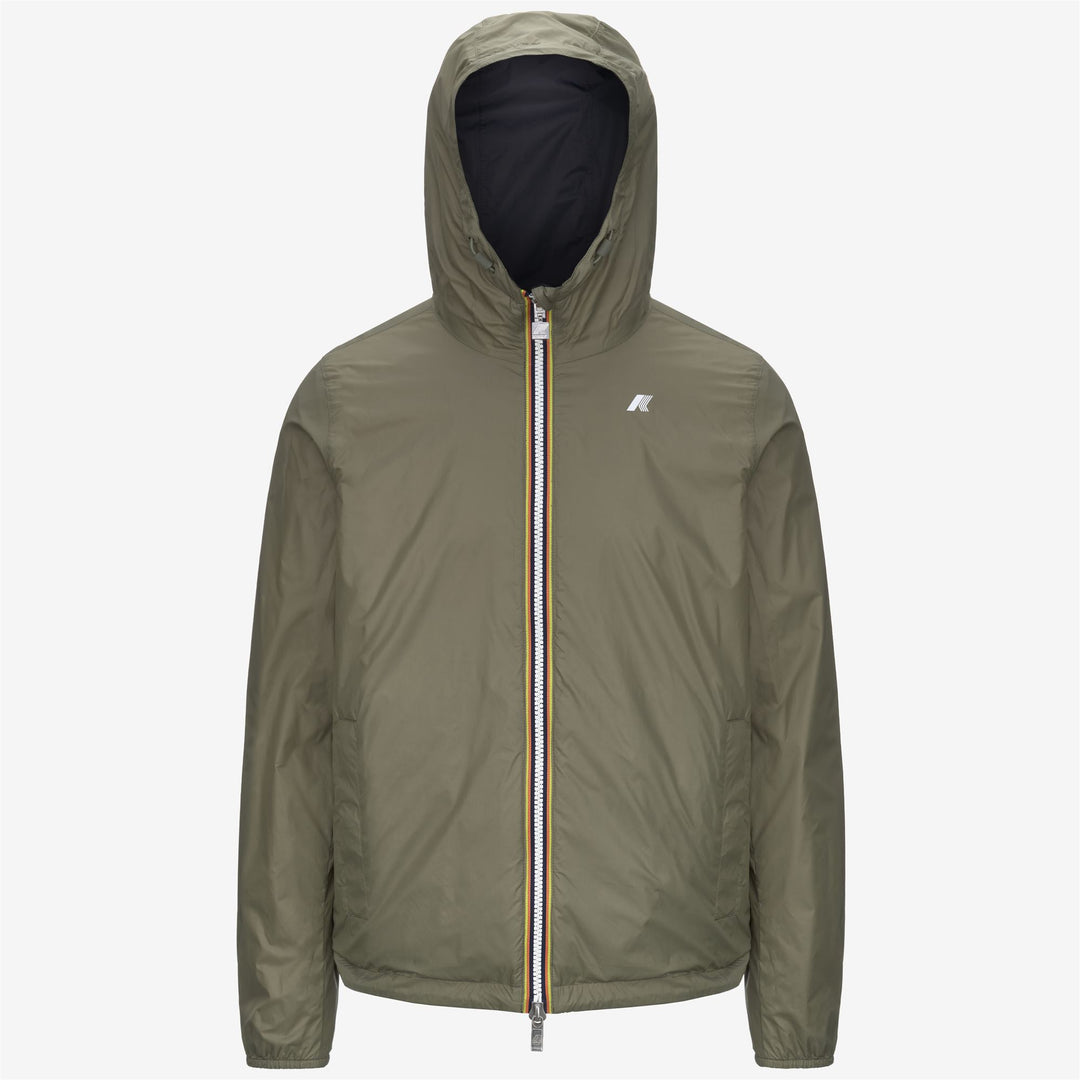 JAKE PLUS.2 REVERSIBLE - Jackets - Short - MAN - BLACK PURE-GREEN LICHEN