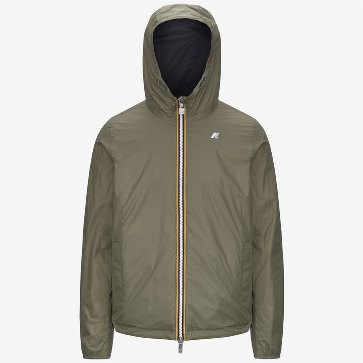 JAKE PLUS.2 REVERSIBLE - Jackets - Short - MAN - BLACK PURE-GREEN LICHEN