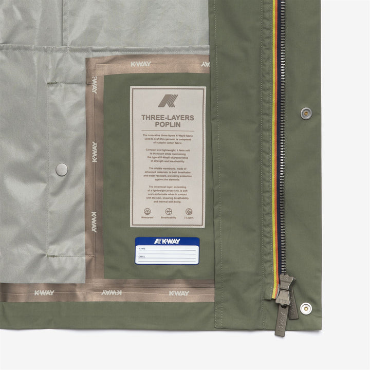 ORION 3L POPLIN - Jackets - Short - MAN - GREEN LICHEN-BEIGE LT