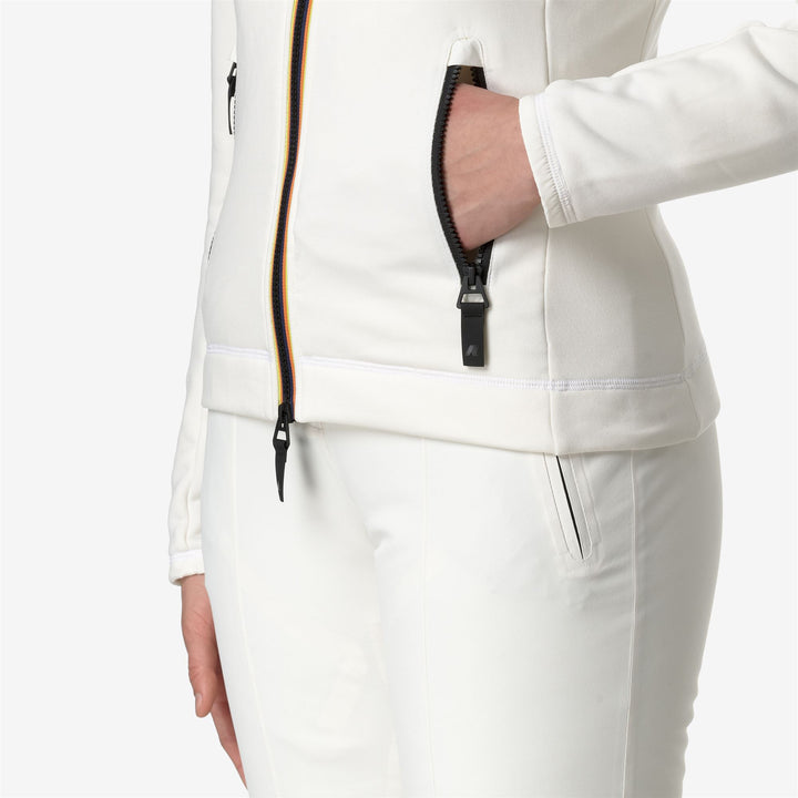 MARNAZ - Fleece - Jacket - WOMAN - White Gardenia