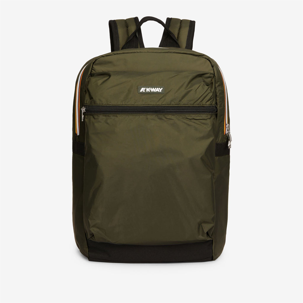 wmmw backpack【navy×green logo】 Backpack. 24x44x14cm. Khaki green. Waterproof model