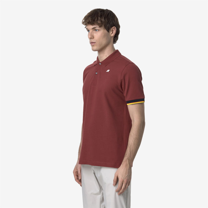 VINCENT PIQUE - Polo Shirts - Polo - MAN - RED BROWNISH