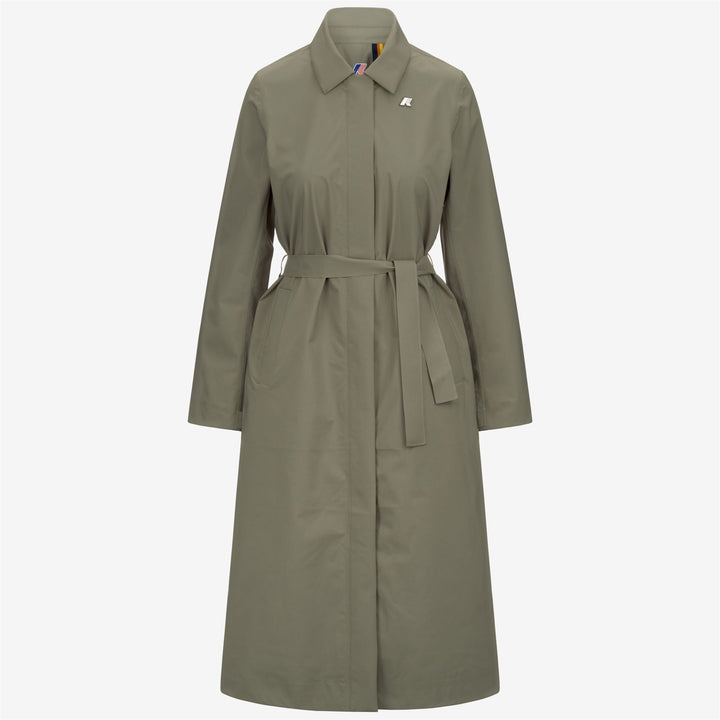 BARBRA STRETCH 2L - Jackets - Long - WOMAN - GREEN LICHEN
