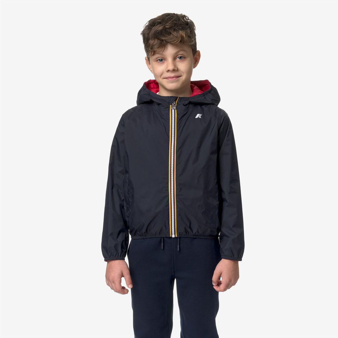P. JAKE PLUS.2 REVERSIBLE - Jackets - Short - BOY - BLUE DEPTH-RED