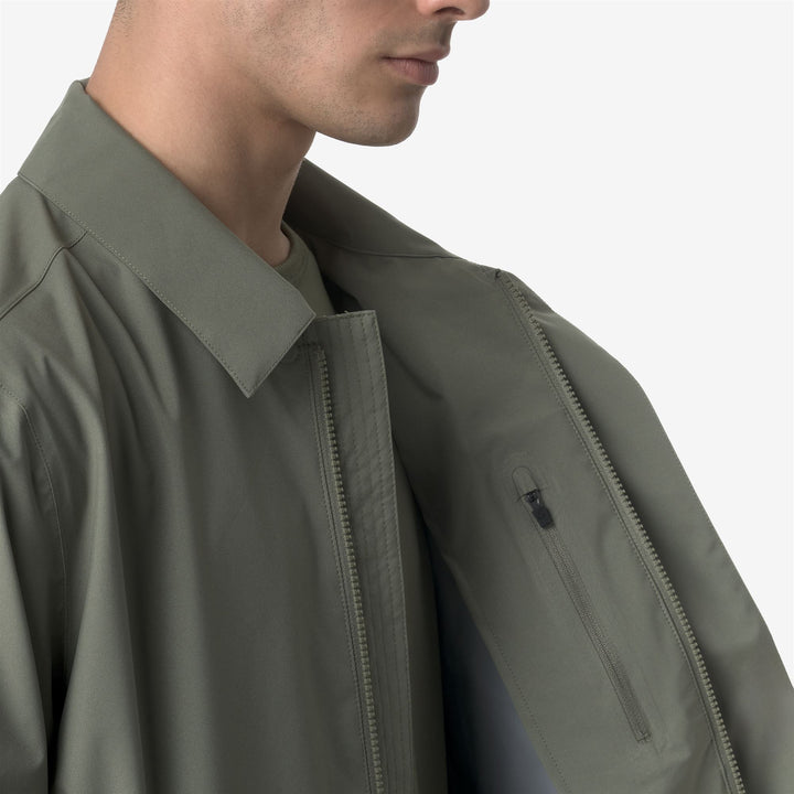 BROEN STRETCH 2L - Jackets - Short - MAN - GREEN LICHEN