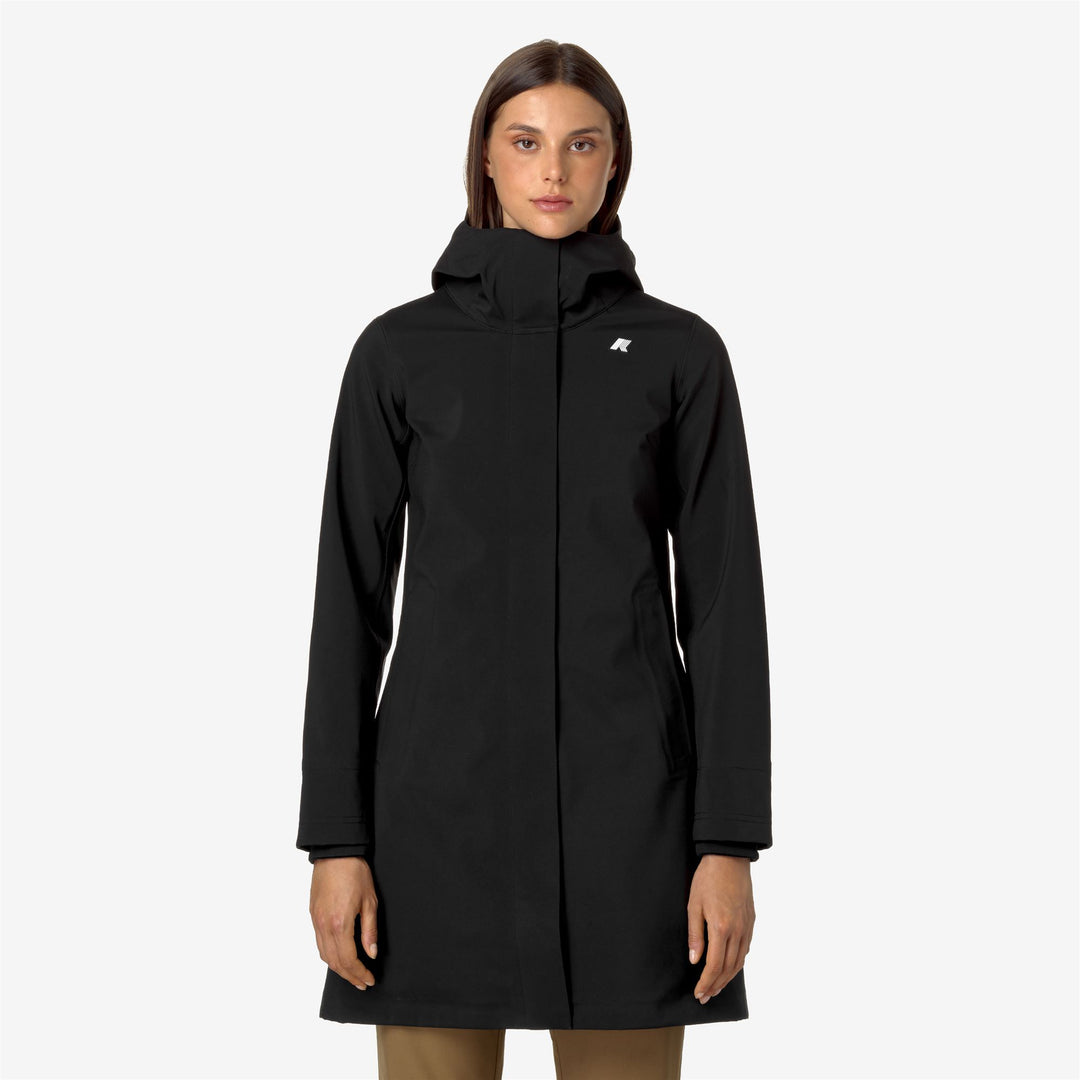 STEPHY BONDED - Jackets - 3/4 LENGTH - WOMAN - Black-Blue Depth