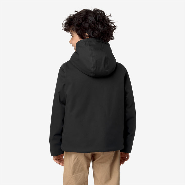 P. JACKO TWILL MARMOTTA - Jackets - Short - BOY - BLACK P-BLUE A