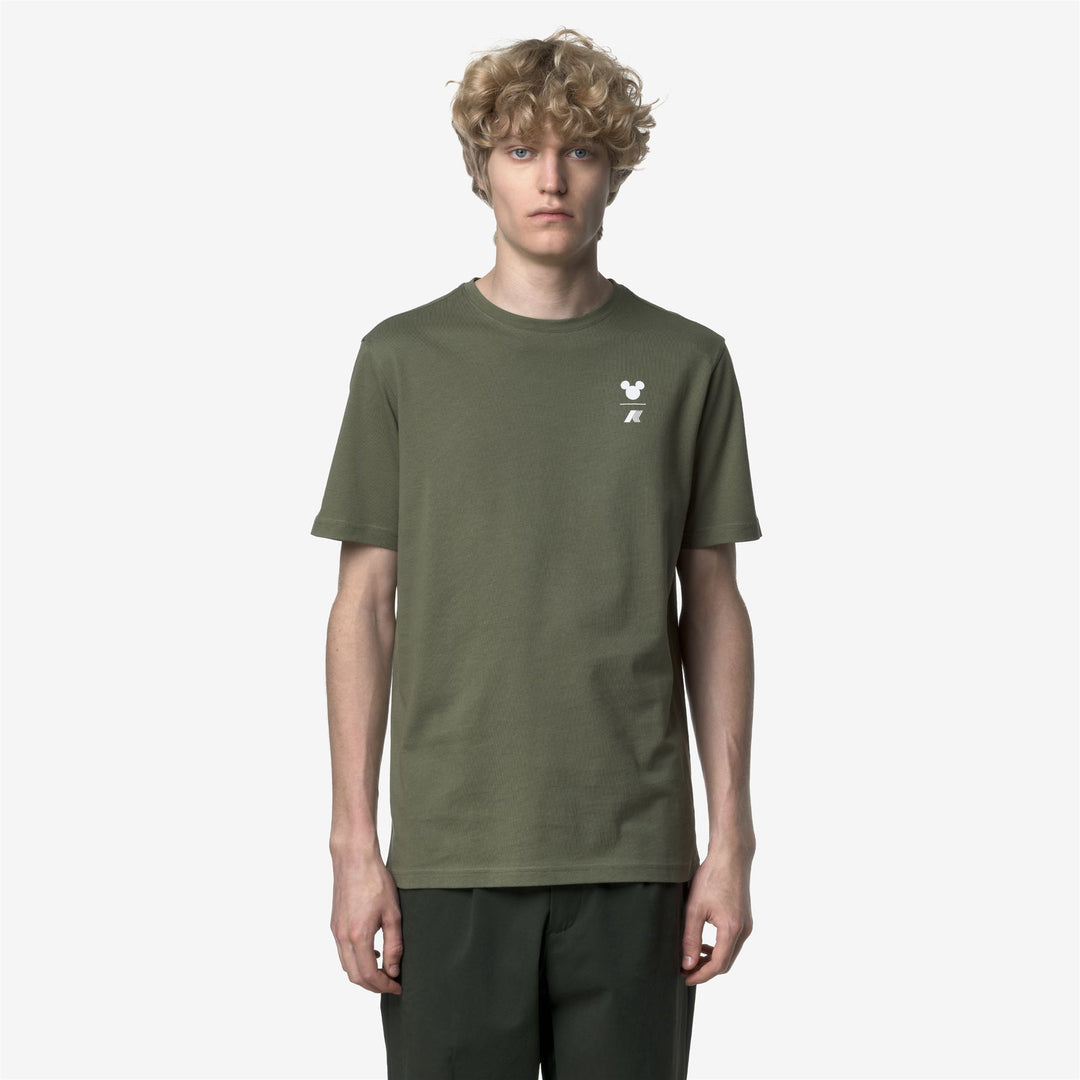 ODOM JERSEY MICKEY - T-ShirtsTop - T-Shirt - MAN - Green Lichen-White