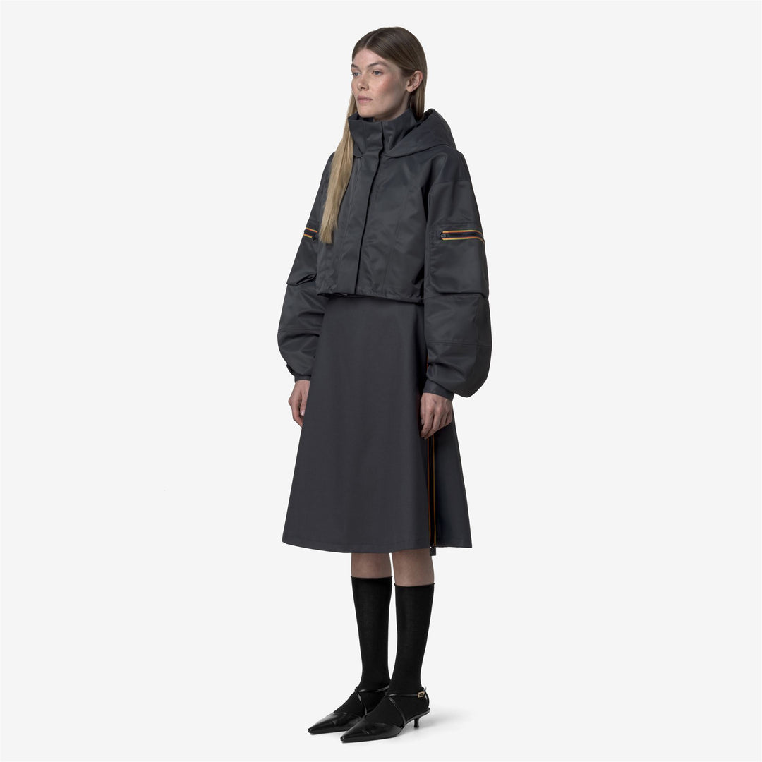 JAXIE TECH SHINY TWILL - Jackets - Short - WOMAN - Blue Night