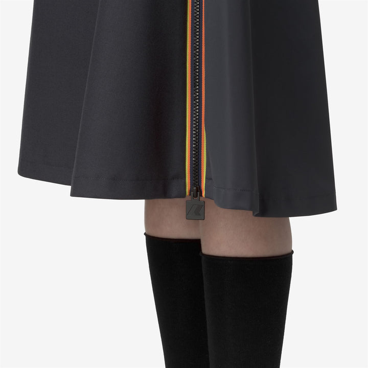 SHERRY WOOL-SHINY TWILL - Skirts - Longuette - WOMAN - Blue Night