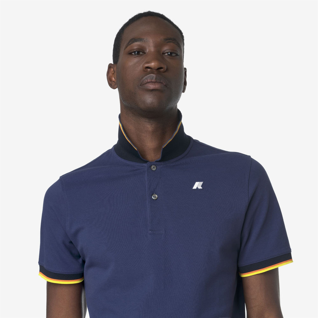 VINCENT PIQUE - Polo Shirts - Polo - MAN - BLUE DEEP COBALT