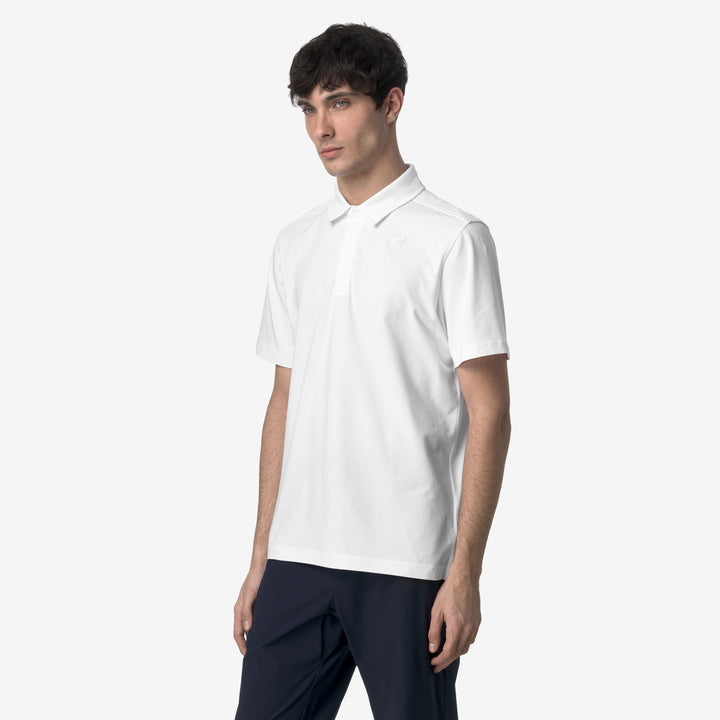 VINCELLE LIGHT STRETCH JERSEY - Polo Shirts - Polo - MAN - WHITE