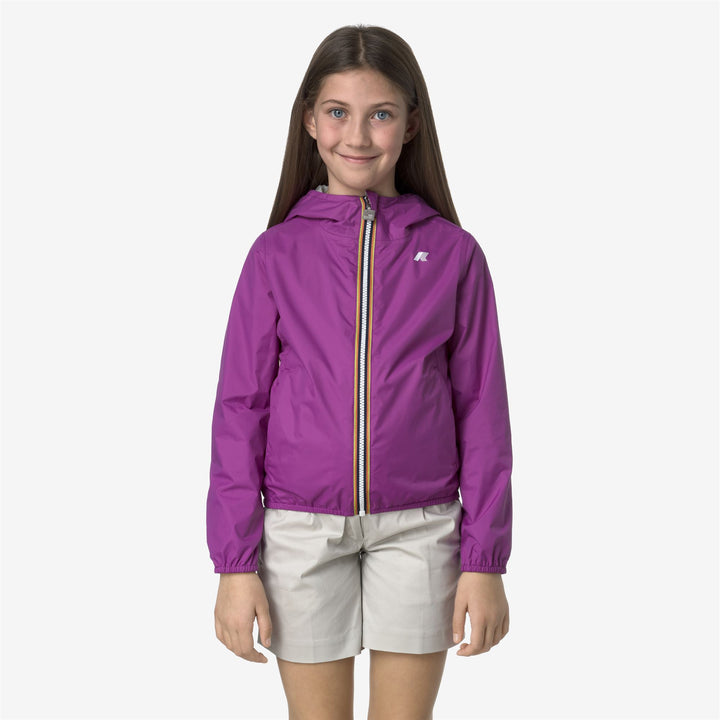 P. LILY PLUS.2 REVERSIBLE - Jackets - Short - GIRL - VIOLET-BEIGE LT